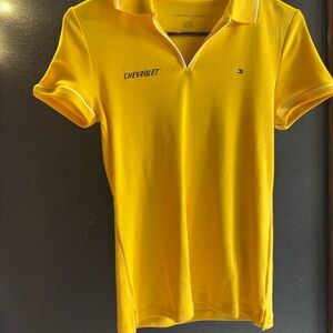 Tommy Hilfiger Yellow Polo with Chevrolet